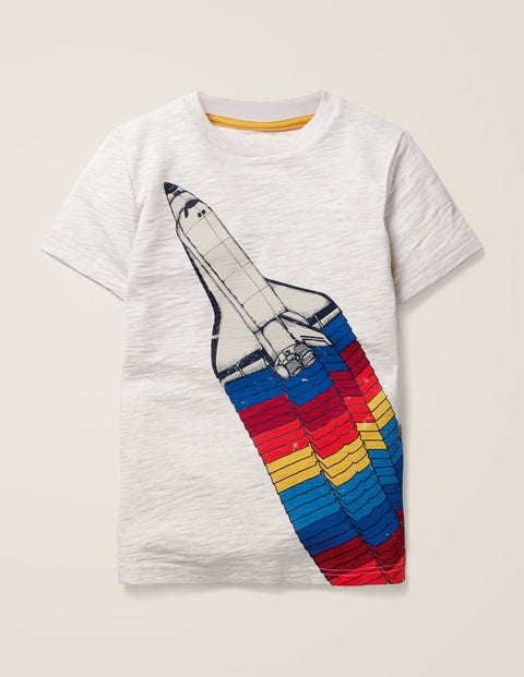 Space Adventure T-Shirt - Oatmeal Marl Space Shuttle Space Adventure T-Shirt - Oatmeal Marl Space Shuttle