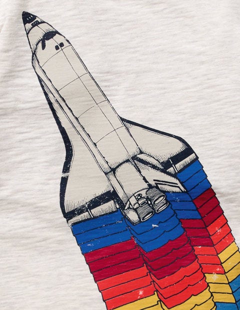 Space Adventure T-Shirt - Oatmeal Marl Space Shuttle Space Adventure T-Shirt - Oatmeal Marl Space Shuttle