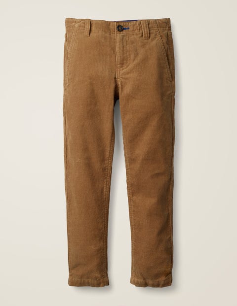 Pantalon chino décontracté en velours côtelé - Marron rustique Pantalon chino décontracté en velours côtelé - Marron rustique
