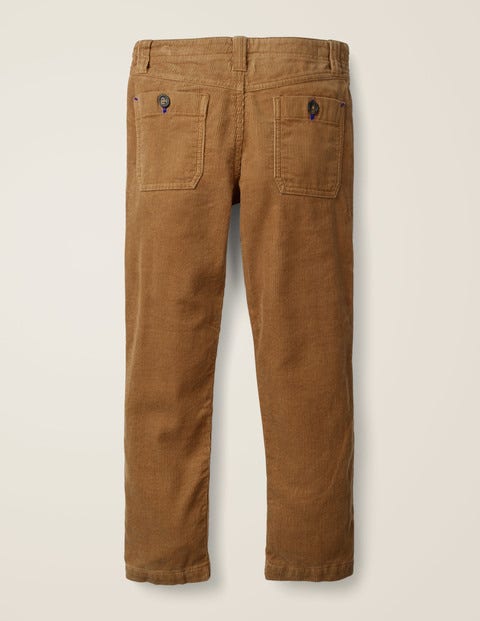 Pantalon chino décontracté en velours côtelé - Marron rustique Pantalon chino décontracté en velours côtelé - Marron rustique