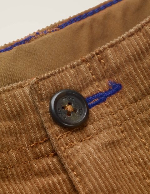 Pantalon chino décontracté en velours côtelé - Marron rustique Pantalon chino décontracté en velours côtelé - Marron rustique