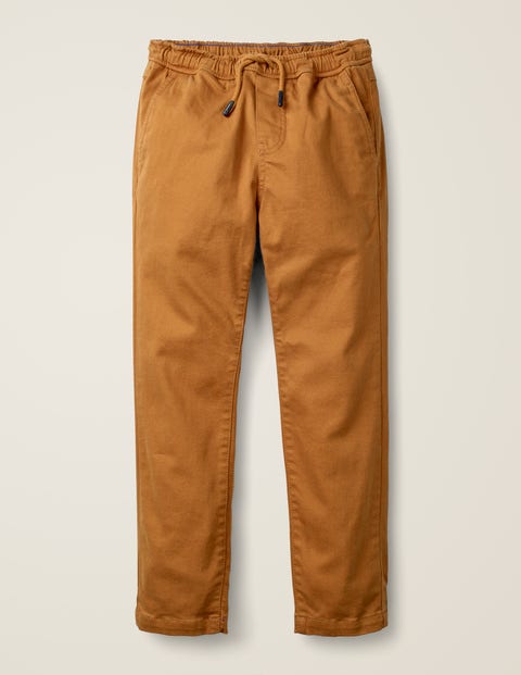 Relaxed Slim Pull-On Pants - Butterscotch Brown Relaxed Slim Pull-On Pants - Butterscotch Brown