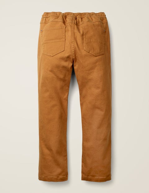 Relaxed Slim Pull-On Pants - Butterscotch Brown Relaxed Slim Pull-On Pants - Butterscotch Brown