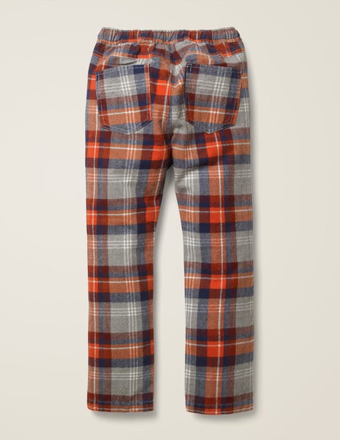 Relaxed Slim Pull-On Pants - Grey Marl/Rocket Red Relaxed Slim Pull-On Pants - Grey Marl/Rocket Red
