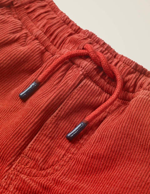 Relaxed Slim Pull-On Trousers - Spark Red Cord Relaxed Slim Pull-On Trousers - Spark Red Cord