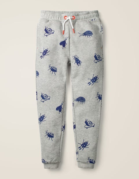 Relaxed Printed Joggers - Grey Marl Skate Bugs Relaxed Printed Joggers - Grey Marl Skate Bugs