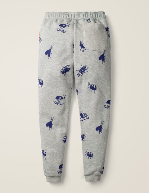Relaxed Printed Joggers - Grey Marl Skate Bugs Relaxed Printed Joggers - Grey Marl Skate Bugs