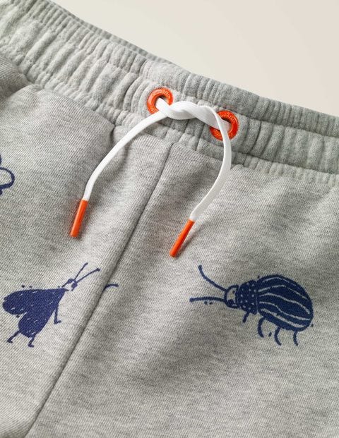Relaxed Printed Joggers - Grey Marl Skate Bugs Relaxed Printed Joggers - Grey Marl Skate Bugs