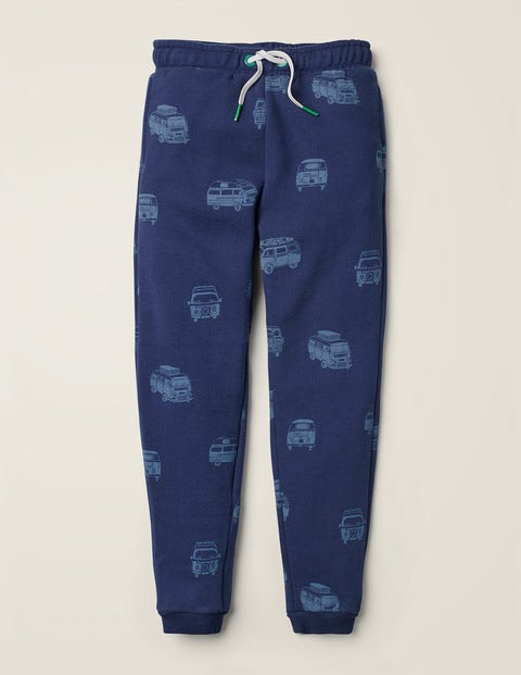 Relaxed Printed Joggers - College Blue Campervans Relaxed Printed Joggers - College Blue Campervans