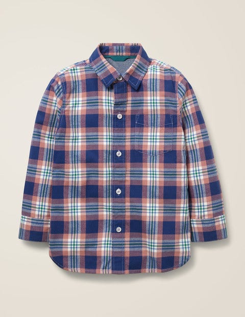 Casual Twill Shirt - Dusky Rose Pink/Hike Green Casual Twill Shirt - Dusky Rose Pink/Hike Green