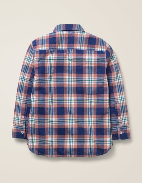 Casual Twill Shirt - Dusky Rose Pink/Hike Green Casual Twill Shirt - Dusky Rose Pink/Hike Green