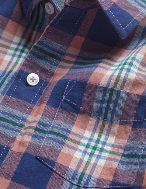 Casual Twill Shirt - Dusky Rose Pink/Hike Green Casual Twill Shirt - Dusky Rose Pink/Hike Green