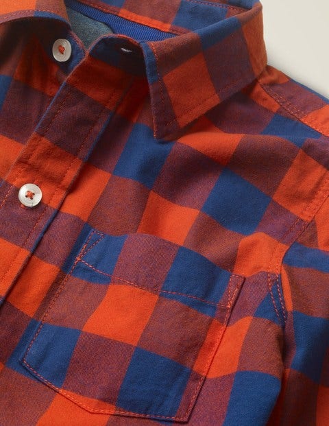 Casual Twill Shirt - Rocket Red/Starboard Blue Casual Twill Shirt - Rocket Red/Starboard Blue