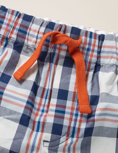 Pyjama Court - Bleu universitaire/orange érable Pyjama Court - Bleu universitaire/orange érable