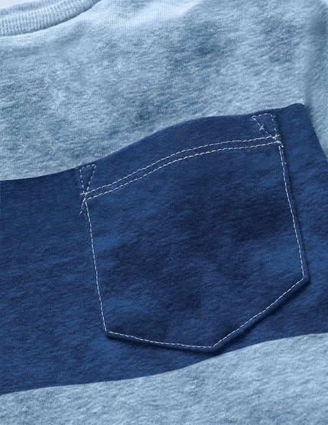 Bold Stripe T-Shirt - Blue Marl/Heron Blue Bold Stripe T-Shirt - Blue Marl/Heron Blue