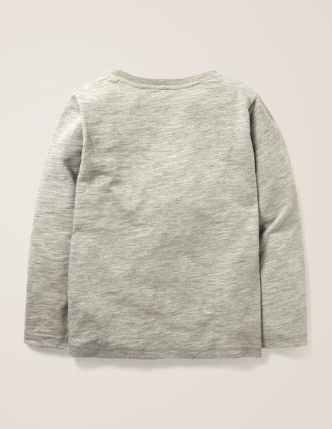 Bold Stripe T-Shirt - Mid Grey Marl/Camo Bold Stripe T-Shirt - Mid Grey Marl/Camo