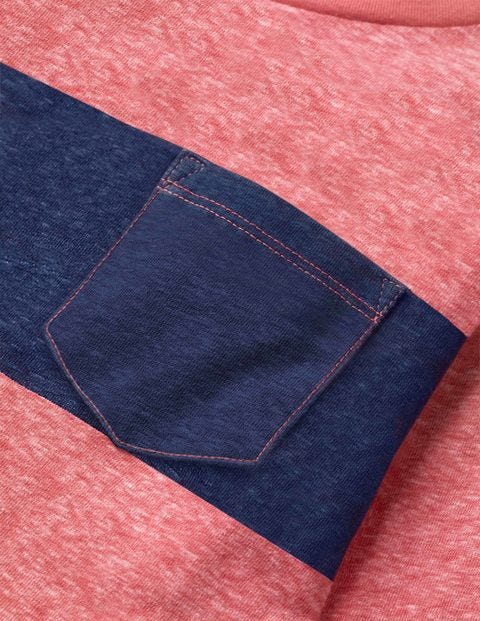 Bold Stripe T-Shirt - Red Marl/Heron Blue Bold Stripe T-Shirt - Red Marl/Heron Blue