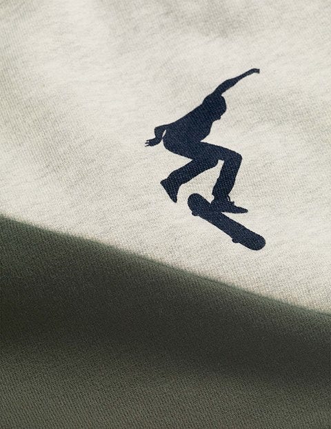Skater Sweatshirt - Oatmeal Marl Skateboarders Skater Sweatshirt - Oatmeal Marl Skateboarders