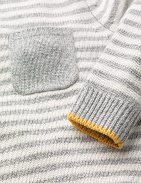 Essential Crew Jumper - Grey Marl/Ivory Essential Crew Jumper - Grey Marl/Ivory