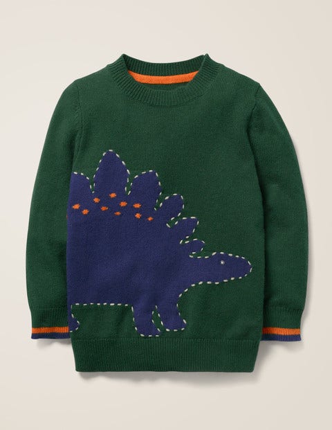 Graphic Crew Sweater - Green Dinosaur Graphic Crew Sweater - Green Dinosaur