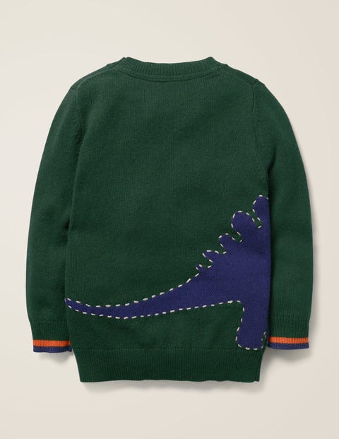 Graphic Crew Sweater - Green Dinosaur Graphic Crew Sweater - Green Dinosaur
