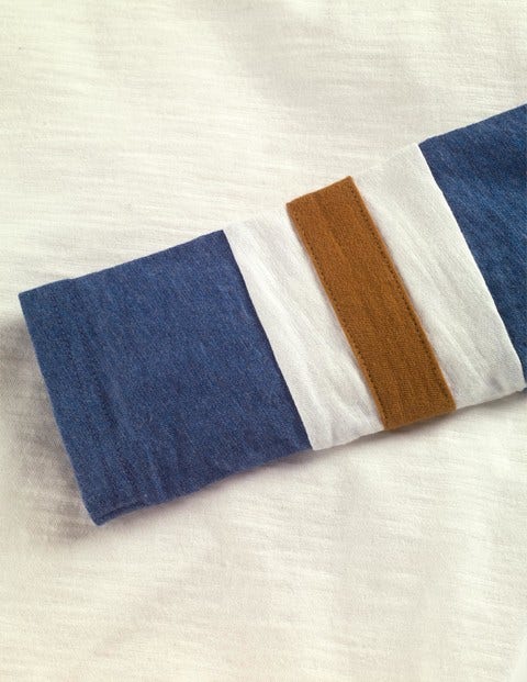 Raglan T-Shirt - Ecru/Blue Marl Raglan T-Shirt - Ecru/Blue Marl