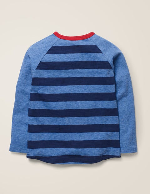 Raglan T-Shirt - College Blue/Blue Marl Raglan T-Shirt - College Blue/Blue Marl