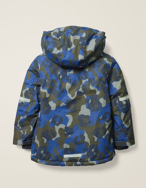 Veste imperméable pour tous les temps - Bleu héron/camouflage Veste imperméable pour tous les temps - Bleu héron/camouflage