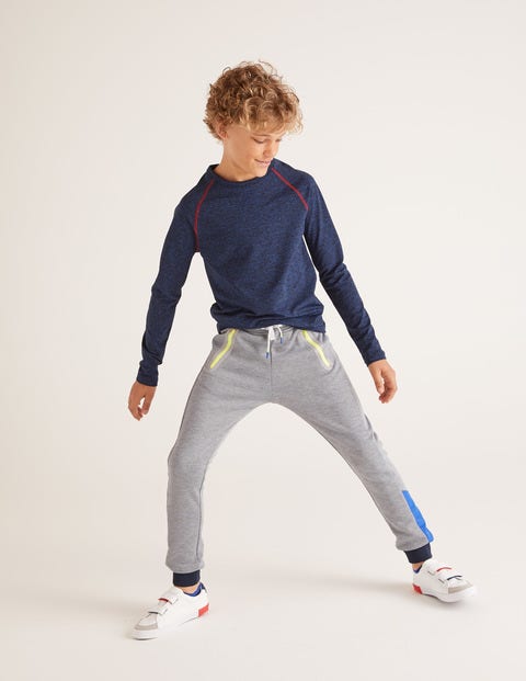 Active Sweatpants - Grey Marl/Heron Blue Active Sweatpants - Grey Marl/Heron Blue