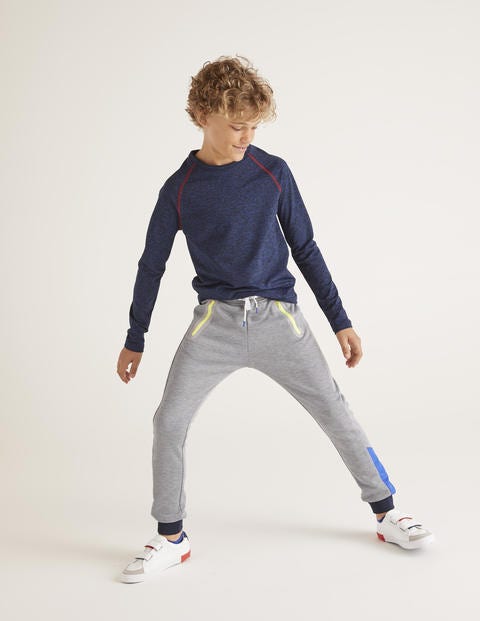 Active Sweatpants - Grey Marl/Heron Blue Active Sweatpants - Grey Marl/Heron Blue