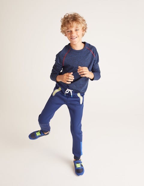 Active Sweatpants - Navy Blue/Safety Yellow Active Sweatpants - Navy Blue/Safety Yellow