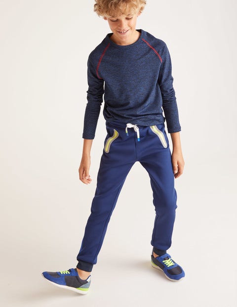 Active Sweatpants - Navy Blue/Safety Yellow Active Sweatpants - Navy Blue/Safety Yellow