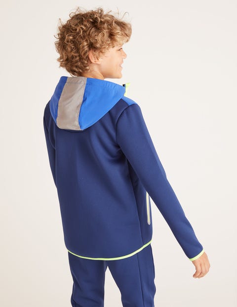 Active Zip-Up Hoodie - Navy Blue/Blue Heron Active Zip-Up Hoodie - Navy Blue/Blue Heron