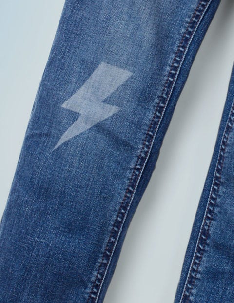 Lightning Bolt Slim Jeans - Mid Vintage Lightning Bolt Slim Jeans - Mid Vintage