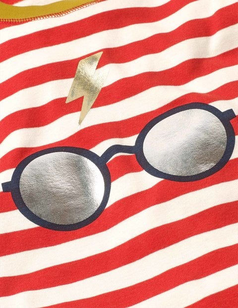 Harry Potter Langer Schlafanzug - Rockabilly-Rot/Naturweiß, Gestreift Harry Potter Langer Schlafanzug - Rockabilly-Rot/Naturweiß, Gestreift