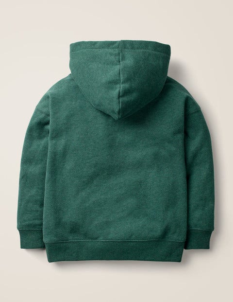 Drop Shoulder Hoodie - Emerald Night Green Marl Drop Shoulder Hoodie - Emerald Night Green Marl