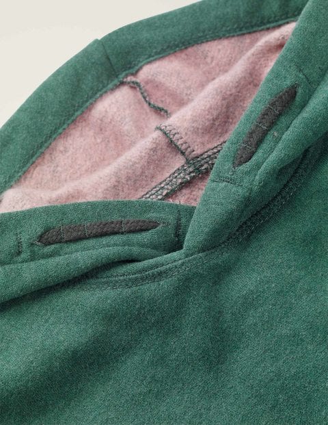 Drop Shoulder Hoodie - Emerald Night Green Marl Drop Shoulder Hoodie - Emerald Night Green Marl