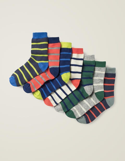 7 Pack Sock Box - Multi Stripes 7 Pack Sock Box - Multi Stripes