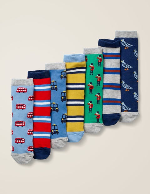 7 Paires De Chaussettes - Motif Londres 7 Paires De Chaussettes - Motif Londres
