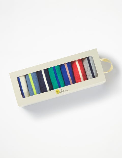 7 Pack Sock Box - Multi Stripes 7 Pack Sock Box - Multi Stripes