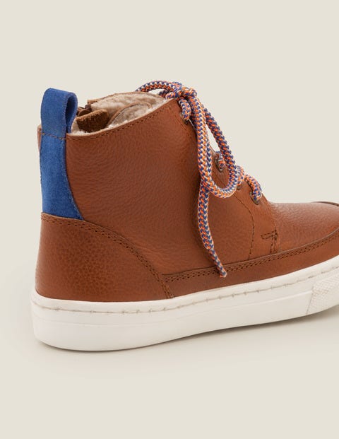 Leather Lace Up Boots - Tan Leather Lace Up Boots - Tan