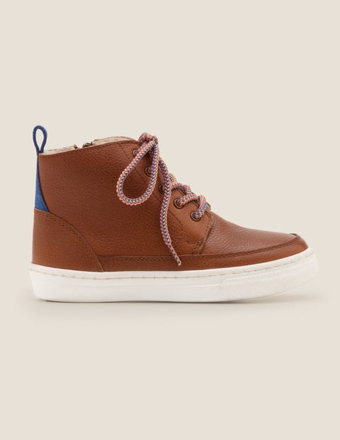 Leather Lace Up Boots - Tan Leather Lace Up Boots - Tan