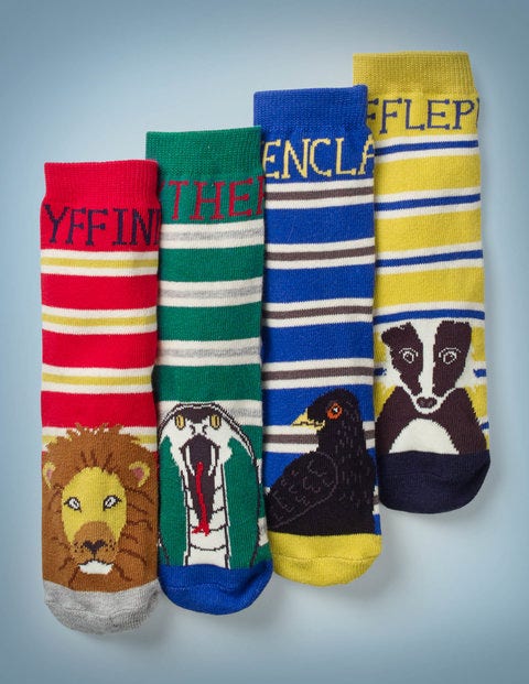 Harry Potter Socken Im 4Er-Pack - Haus, Bunt, Streifen Harry Potter Socken Im 4Er-Pack - Haus, Bunt, Streifen