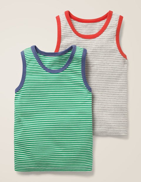 2 Pack Tanks - Grey Marl/Ecru 2 Pack Tanks - Grey Marl/Ecru