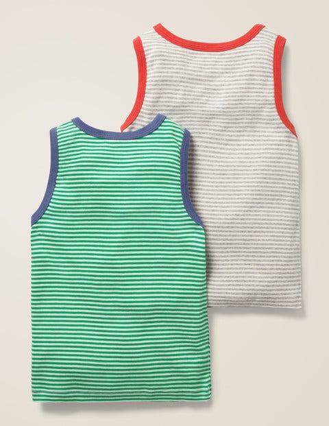 2 Pack Tanks - Grey Marl/Ecru 2 Pack Tanks - Grey Marl/Ecru