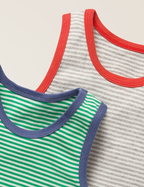 2 Pack Tanks - Grey Marl/Ecru 2 Pack Tanks - Grey Marl/Ecru