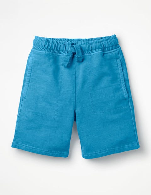 Stückgefärbte Sweatshorts - Atomic-Blau Stückgefärbte Sweatshorts - Atomic-Blau