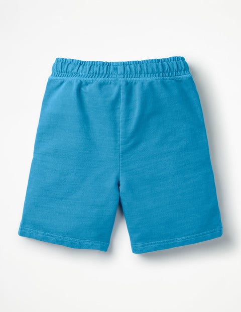 Stückgefärbte Sweatshorts - Atomic-Blau Stückgefärbte Sweatshorts - Atomic-Blau