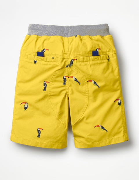 Adventure Shorts - Mimosa Yellow Mini Toucans Adventure Shorts - Mimosa Yellow Mini Toucans