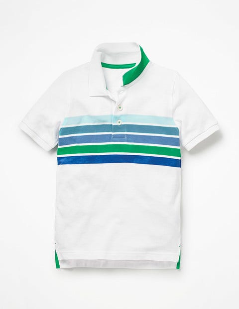 Piqué Polo Shirt - Ecru/Blue Sunset Piqué Polo Shirt - Ecru/Blue Sunset